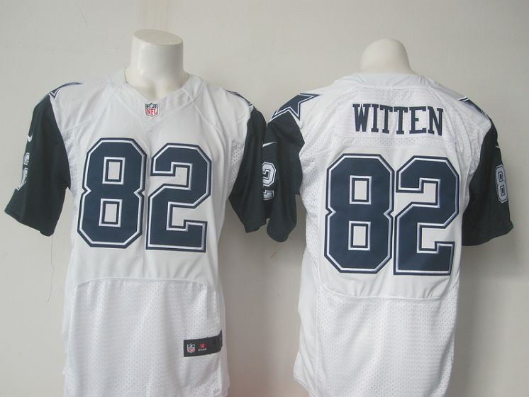 Dallas Cowboys #82 Witten White Elite Nike NFL Jersey